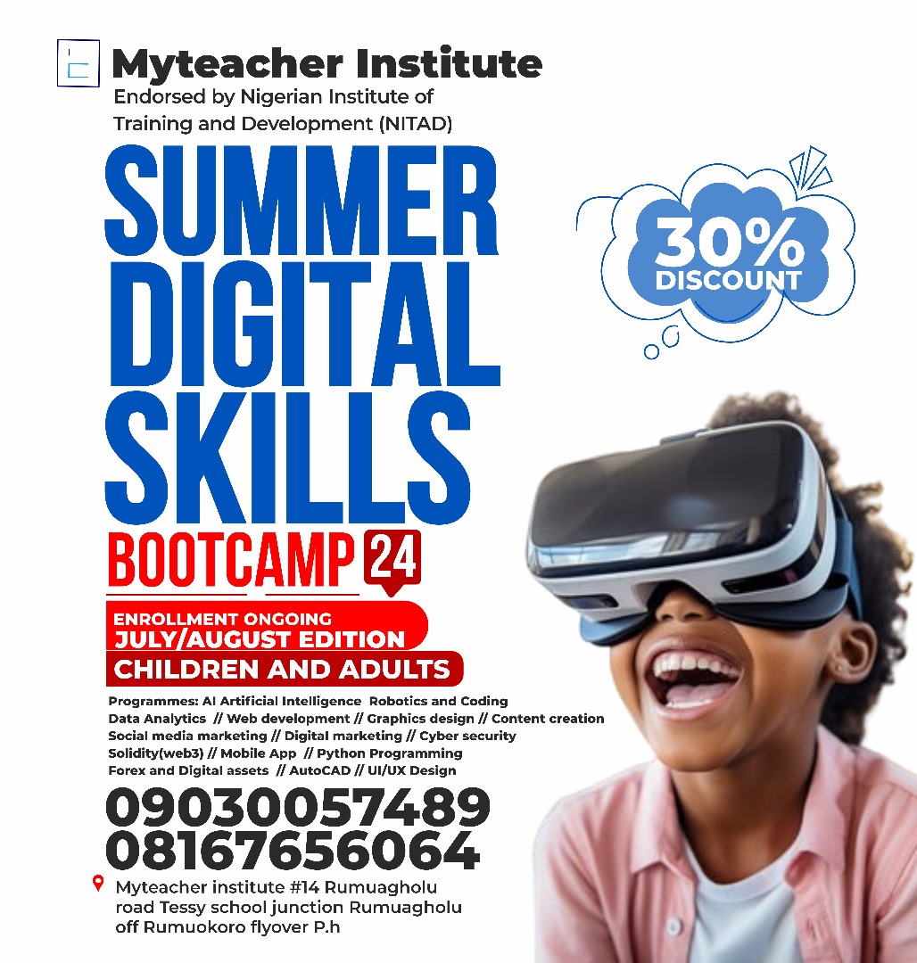 Holiday digital skills Port Harcourt. Learn coding, programming, AI